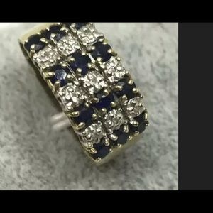 10k Blue sapphire Ring
